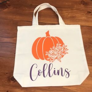 CUSTOM Fall Pumpkin Tote Bag